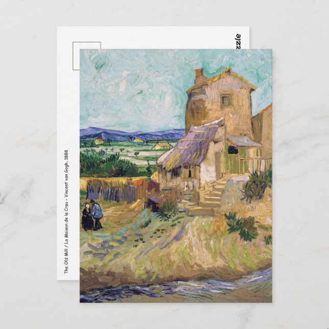 Vincent van Gogh - Die alte Mühle Postkarte (Vorne/Hinten)