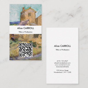 Vincent van Gogh - Die alte Mühle - QR Code Visitenkarte