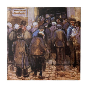 Vincent Van Gogh - Die Armen und Geld - Fine Art Fliese