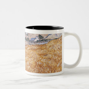 Vincent van Gogh   die Erntemaschine Zweifarbige Tasse