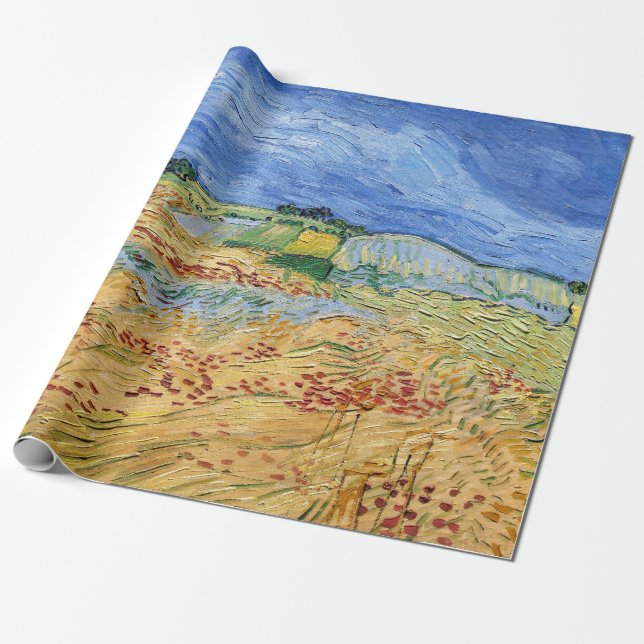Vincent van Gogh - Die Felder / Schlicht bei Auver Geschenkpapier (Ungerollt)
