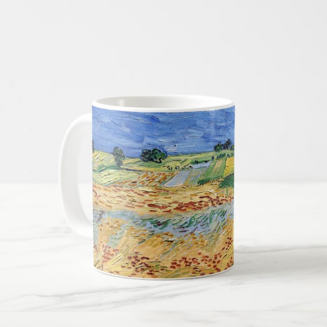 Vincent van Gogh - Die Felder / Schlicht bei Auver Kaffeetasse (Vorderseite Links)