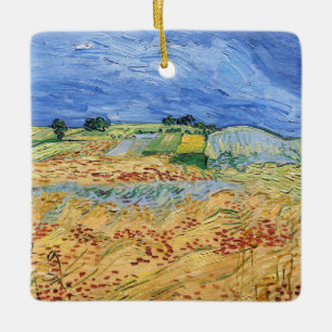 Vincent van Gogh - Die Felder / Schlicht bei Auver Keramikornament