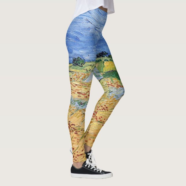 Vincent van Gogh - Die Felder / Schlicht bei Auver Leggings (Rechts)