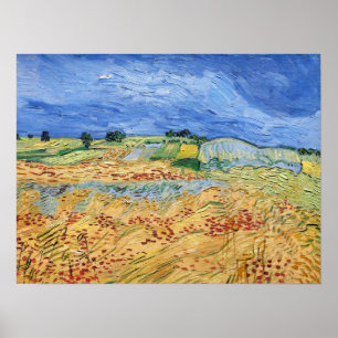 Vincent van Gogh - Die Felder / Schlicht bei Auver Poster