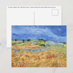 Vincent van Gogh - Die Felder / Schlicht bei Auver Postkarte