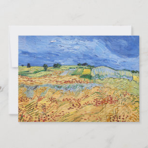 Vincent van Gogh - Die Felder / Weizenfelder Dankeskarte