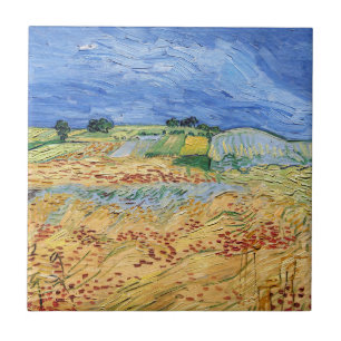 Vincent van Gogh - Die Felder / Weizenfelder Fliese