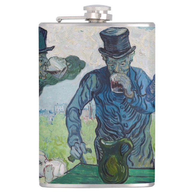Vincent van Gogh - Die Getränke nach Daumier Flachmann (Vorderseite)