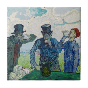 Vincent van Gogh - Die Getränke nach Daumier Fliese