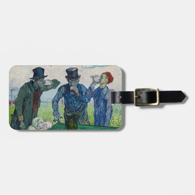Vincent van Gogh - Die Getränke nach Daumier Gepäckanhänger (Vorderseite horizontal)