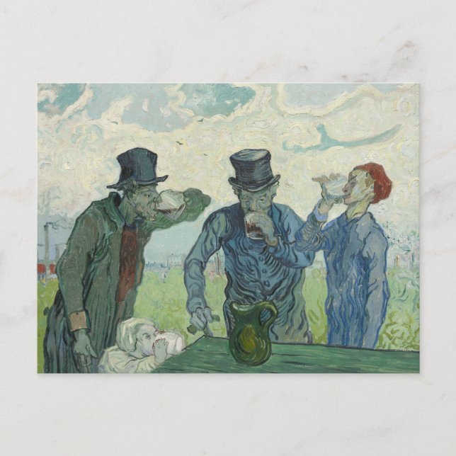 Vincent van Gogh - Die Getränke Postkarte (Vorderseite)