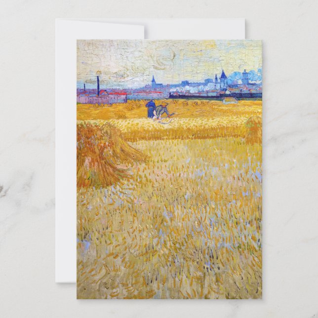 Vincent van Gogh - Die Harvesters Einladung (Vorderseite)