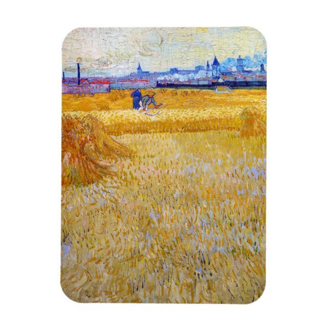 Vincent van Gogh - Die Harvesters Magnet (Vertikal)