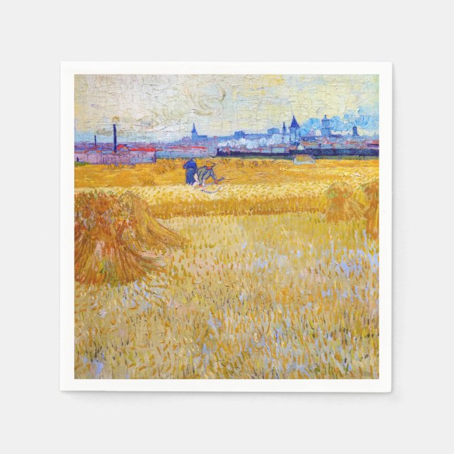 Vincent van Gogh - Die Harvesters Serviette (Vorderseite)