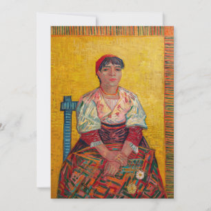 Vincent Van Gogh - Die italienische Frau Dankeskarte