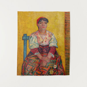 Vincent Van Gogh - Die italienische Frau Wandteppich