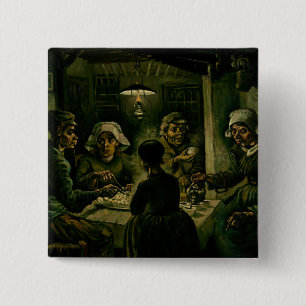 Vincent van Gogh - Die Kartoffelessen Button
