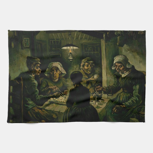 Vincent van Gogh - Die Kartoffelessen Geschirrtuch (Horizontal)