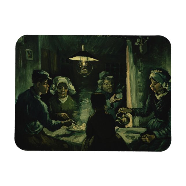 Vincent van Gogh - Die Kartoffelessen Magnet (Horizontal)