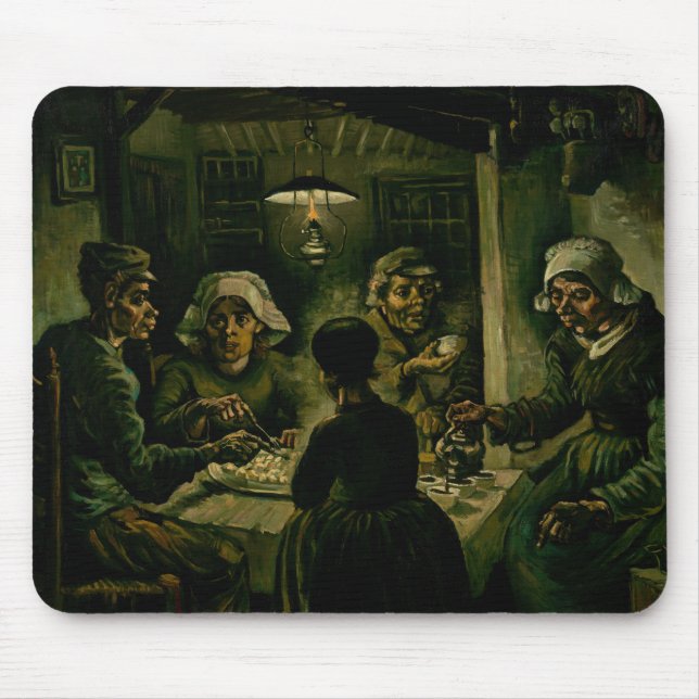 Vincent van Gogh - Die Kartoffelessen Mousepad (Vorne)