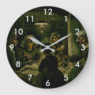 Vincent van Gogh - Die Kartoffelesser Große Wanduhr
