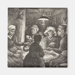 Vincent Van Gogh Die Kartoffelesser Lithografie Magnet