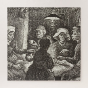 Vincent Van Gogh Die Kartoffelesser Lithografie Puzzle