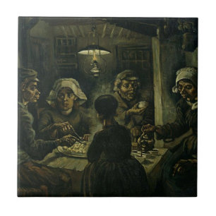Vincent Van Gogh Die Kartoffelesser Malerei. Kunst Fliese