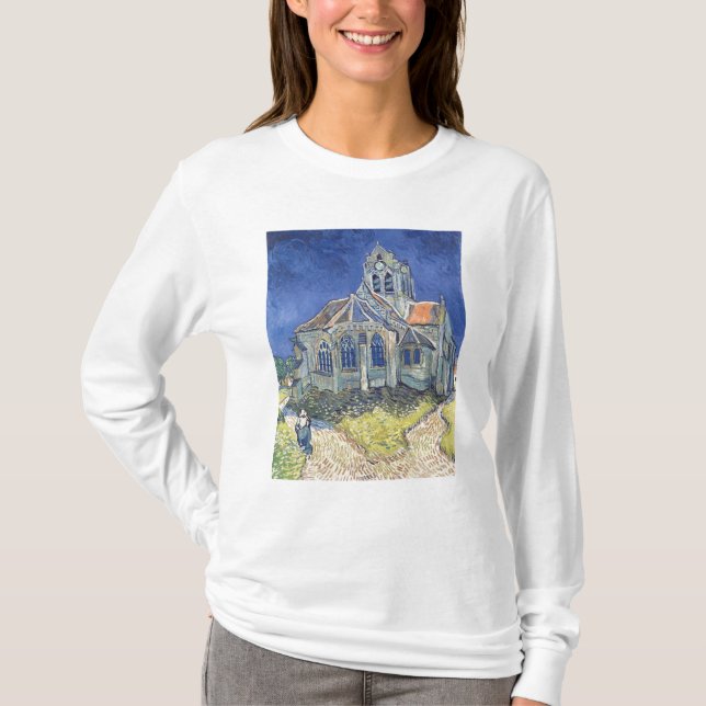 Vincent van Gogh | die Kirche am Auvers-sur-Oise T-Shirt (Vorderseite)
