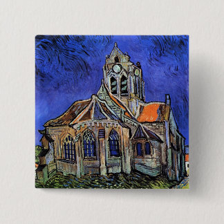 Vincent Van Gogh - Die Kirche in Auvers Button