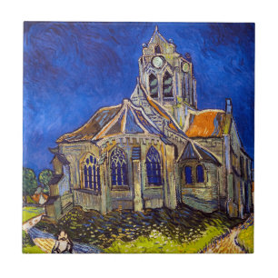 Vincent van Gogh - Die Kirche in Auvers Fliese