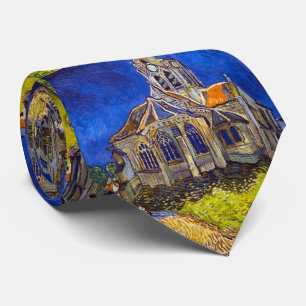 Vincent van Gogh - Die Kirche in Auvers Krawatte