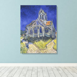 Vincent Van Gogh, Die Kirche in Auvers Leinwanddruck