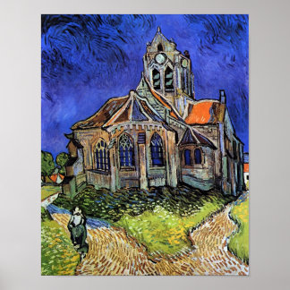 Vincent Van Gogh - Die Kirche in Auvers Poster
