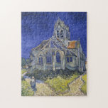 Vincent Van Gogh, Die Kirche in Auvers Puzzle<br><div class="desc">Vincent Van Gogh - Die Kirche in Auvers,  1890.</div>