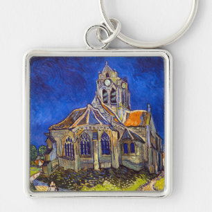 Vincent van Gogh - Die Kirche in Auvers Schlüsselanhänger