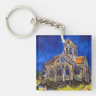 Vincent van Gogh - Die Kirche in Auvers Schlüsselanhänger