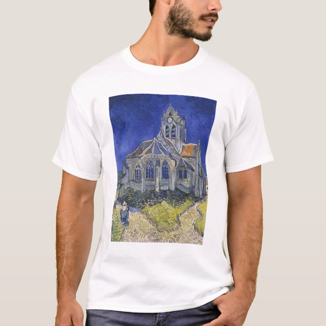 Vincent Van Gogh, Die Kirche in Auvers T-Shirt (Vorderseite)