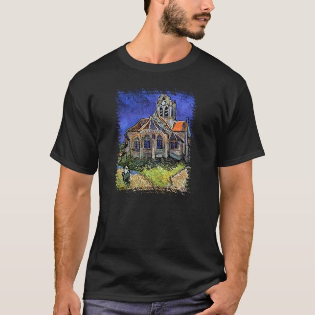 Vincent Van Gogh - Die Kirche in Auvers T-Shirt (Vorderseite)