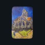 Vincent van Gogh - Die Kirche von Auvers Badematte<br><div class="desc">Die Kirche in Auvers / l'Eglise à Auvers-sur-oise von Vincent Van Gogh im Jahre 1890</div>