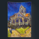 Vincent van Gogh - Die Kirche von Auvers Banner<br><div class="desc">Die Kirche in Auvers / l'Eglise à Auvers-sur-oise von Vincent Van Gogh im Jahre 1890</div>