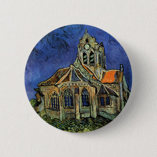 Vincent van Gogh - Die Kirche von Auvers Button