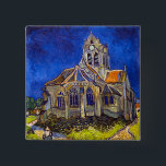 Vincent van Gogh - Die Kirche von Auvers Button<br><div class="desc">Die Kirche in Auvers / l'Eglise à Auvers-sur-oise von Vincent Van Gogh im Jahre 1890</div>