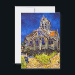 Vincent van Gogh - Die Kirche von Auvers Dankeskarte<br><div class="desc">Die Kirche in Auvers / l'Eglise à Auvers-sur-oise von Vincent Van Gogh im Jahre 1890</div>