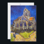 Vincent van Gogh - Die Kirche von Auvers Einladung<br><div class="desc">Die Kirche in Auvers / l'Eglise à Auvers-sur-oise von Vincent Van Gogh im Jahre 1890</div>