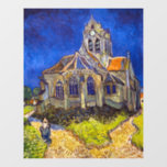 Vincent van Gogh - Die Kirche von Auvers Fensteraufkleber<br><div class="desc">Die Kirche in Auvers / l'Eglise à Auvers-sur-oise von Vincent Van Gogh im Jahre 1890</div>