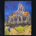 Vincent van Gogh - Die Kirche von Auvers Fleecedecke<br><div class="desc">Die Kirche in Auvers / l'Eglise à Auvers-sur-oise von Vincent Van Gogh im Jahre 1890</div>