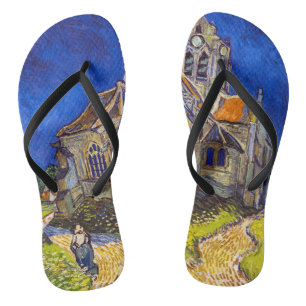 Vincent van Gogh - Die Kirche von Auvers Flip Flops