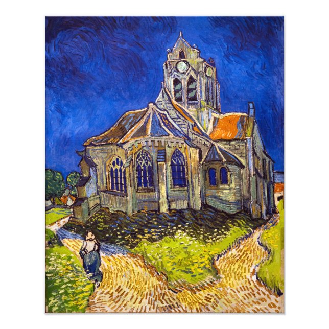 Vincent van Gogh - Die Kirche von Auvers Fotodruck (Vorne)